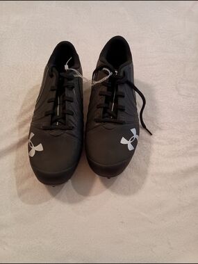 Under Armour Nitro Low MC Football Cleats Men's Size 12 Black/Metallic Silver